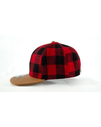 Casquette Snapback à carreaux - élègante