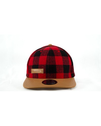 Casquette Snapback à carreaux - élègante