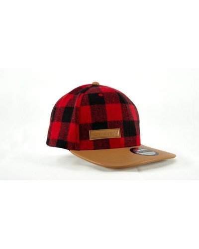 Casquette Snapback à carreaux - élègante