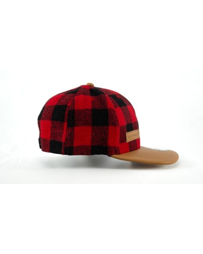 Casquette Snapback à carreaux - élègante